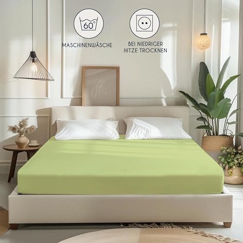 Dreamzie Spannbettlaken 90x190/200 cm – 100% Jersey‑Baumwolle, OEKO‑TEX STANDARD 100