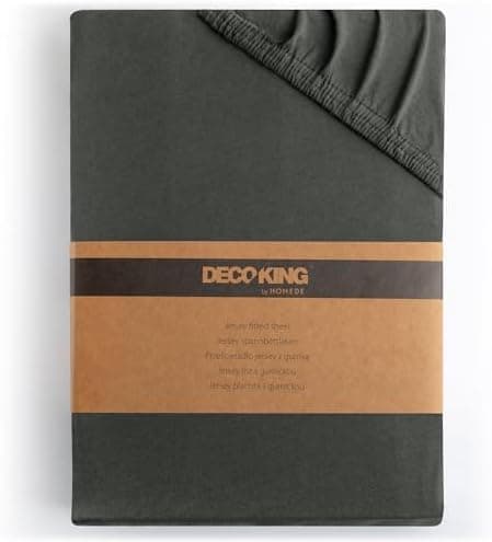 DecoKing Spannbettlaken 180 x 200 & 200 x 200 cm – 100% gekämmte Baumwolle (Jersey)