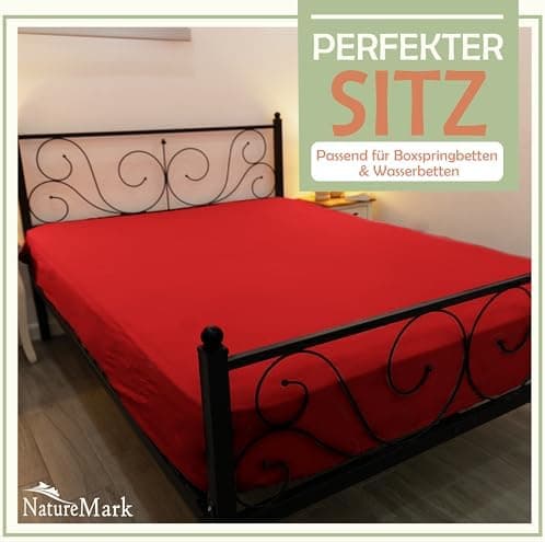 NatureMark Mikrofaser-Spannbettlaken 90x200–100x200 cm, türkis