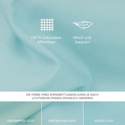 Dreamzie Spannbettlaken 120x200 cm – 100% Mikrofaser, Hoher Steg bis 35 cm
