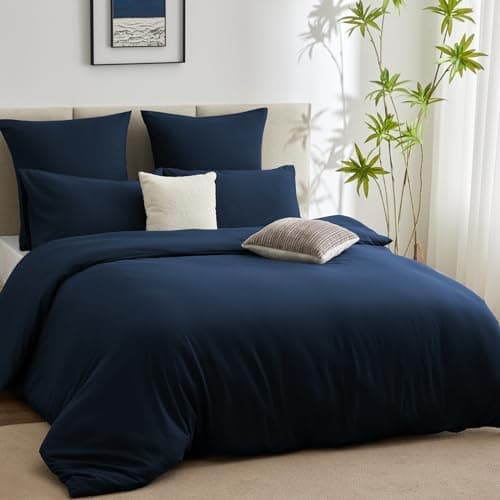 WAVVE Bettwäsche 135x200 – 4‑teiliges Mikrofaser‑Set Anthrazit (inkl. 2×80×80 cm Kissenbezüge) mit Reißverschluss, OEKO‑