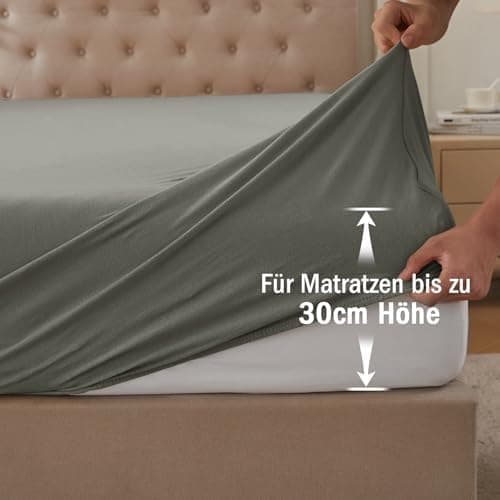 CELESTA Spannbettlaken 140 x 200 cm – 100% Baumwolle (OEKO‑TEX STANDARD 100) – für Matratzen bis 30 cm