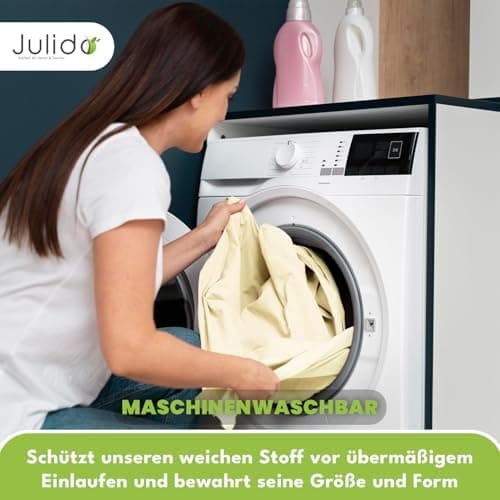 Julido Jersey-Spannbettlaken 140x200 cm – Baumwolle, OEKO-TEX® Standard 100, hautfreundlich & allergikergeeignet, Grün