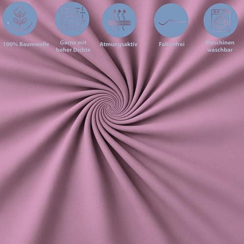 Spannbettlaken 120x200 cm – Jersey 100% Baumwolle – für Matratzen bis 25 cm Höhe