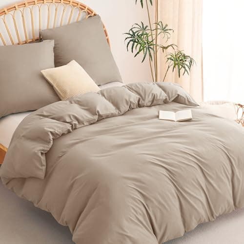 WAVVE Bettwäsche 135x200 – 4‑teiliges Mikrofaser‑Set Anthrazit (inkl. 2×80×80 cm Kissenbezüge) mit Reißverschluss, OEKO‑