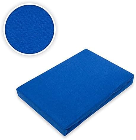 EXKLUSIV HEIMTEXTIL Jersey-Spannbettlaken 90–100 x 200 cm, bis 25 cm Matratzenhöhe – 100% Baumwolle, Öko‑Tex zertifizier