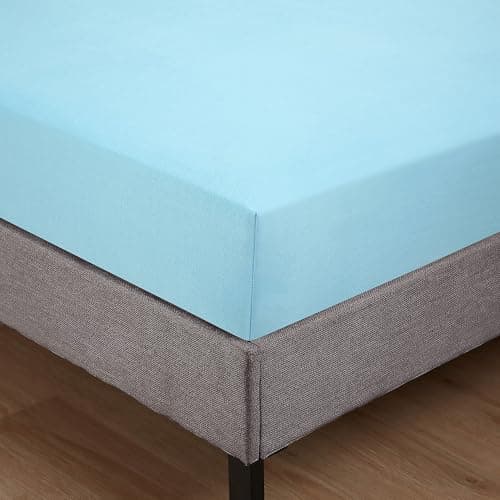 Jersey-Spannbettlaken 100% Baumwolle – 100% gekämmte Baumwolle, 90 x 200 cm (Steghöhe 27 cm)