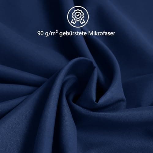 REDKEY Kissenbezug 40x80 cm 2er Set – gebürstetes Mikrofaser, Reißverschluss, waschbar bis 40°C – Anthrazit