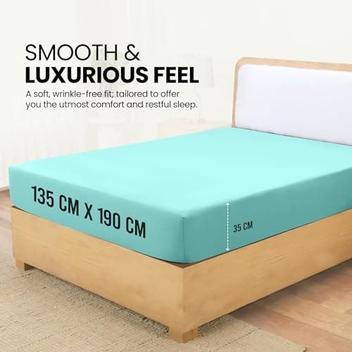Utopia Bedding Spannbettlaken 180×200 cm – Grau, gebürstete Polyester‑Mikrofaser, OEKO‑TEX zertifiziert