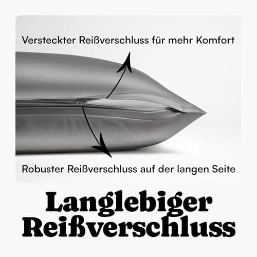 Perkal Kissenbezug Set 40x80 cm (2er) – 100% Bio-Baumwolle