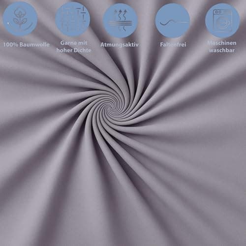 Spannbettlaken 120x200 cm – Jersey 100% Baumwolle – für Matratzen bis 25 cm Höhe