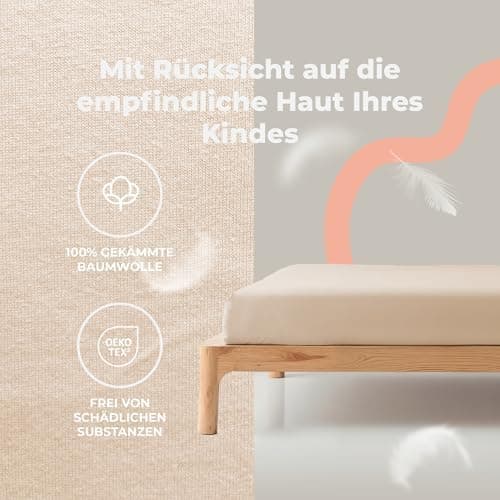 Soft Dream Spannbettlaken 90x200 cm Dunkelgrau – 100% gekämmte Baumwolle Jersey – für Kinder- & Juniorbett