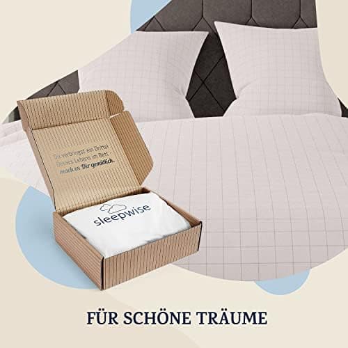 sleepwise Bettwäsche 135x200 Mikrofaser – ÖKO‑TEX zertifiziert, bügelfrei & knitterfrei, 2‑tlg. (inkl. 80x80 cm Kissenbe