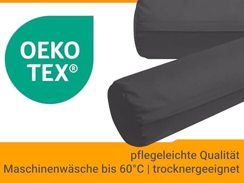 Doppelpack Baumwoll-Kissenbezüge 40 x 15 cm – Navyblau, schlichtes modernes Design