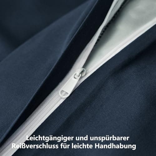 RUIKASI Bettwäsche-Set 4-teilig 135x200 Mikrofaser, 2x Bettbezug 135x200 + 2x Kissenbezug 80x80 cm, OEKO‑TEX, weich & bü