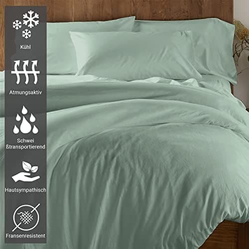 Pizuna Kissenbezüge 2er-Pack 40 x 80 cm Dunkelblau – 100% Langstapel-Baumwolle, 400 Fadenzahl