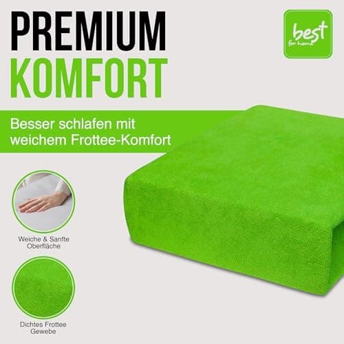 Elastisches Jersey-Spannbettlaken 90x180 cm – 100% Baumwolle, kuschelig warm