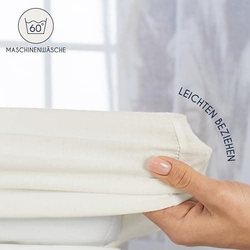Dreamzie Spannbettlaken 90x190/200 cm – 100% Jersey‑Baumwolle, OEKO‑TEX STANDARD 100