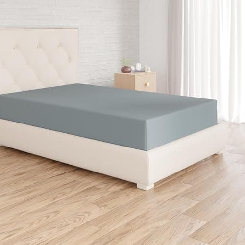 Amazon Basics Spannbettlaken – Mikrofaser Spannbetttuch 150 x 200 x 30 cm (für Matratzen bis 30 cm)