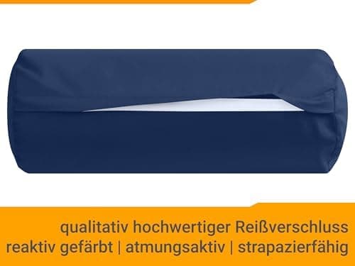 Doppelpack Baumwoll-Kissenbezüge 40 x 15 cm – Navyblau, schlichtes modernes Design