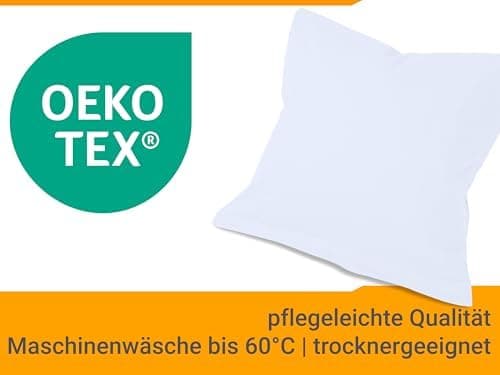Doppelpack Baumwoll-Kissenbezüge 40 x 15 cm – Navyblau, schlichtes modernes Design