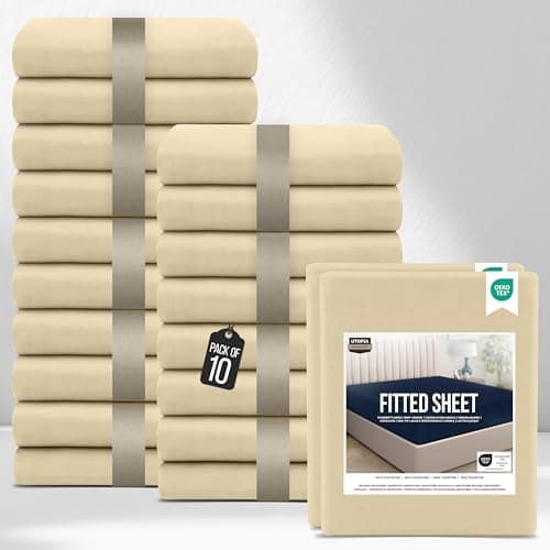 Utopia Bedding 2er-Set Spannbettlaken 140 x 200 cm – OEKO-TEX MADE IN GREEN zertifiziert – 35 cm Tiefe Tasche