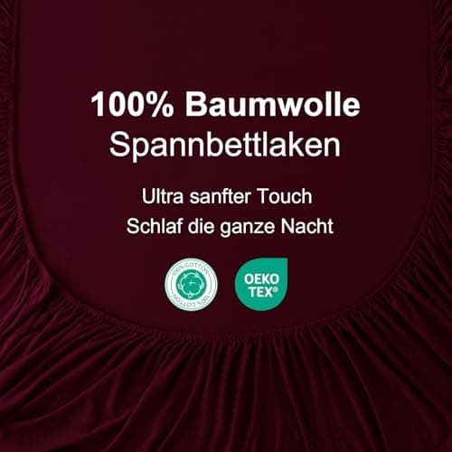 CELESTA Spannbettlaken 140 x 200 cm – 100% Baumwolle (OEKO‑TEX STANDARD 100) – für Matratzen bis 30 cm