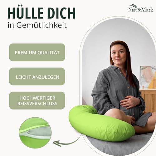 NatureMark Jersey Kissenbezüge – weich & atmungsaktiv, hautfreundlich – 40x40 cm, Anthrazit