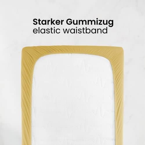Jersey-Spannbettlaken 100% Baumwolle 180×200–200×200 cm