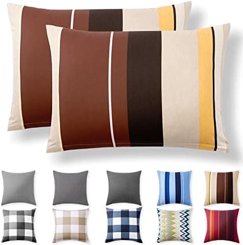 2er-Set Kissenbezüge 40 x 80 cm – Renforcé, 100% Baumwolle, superweich mit Reißverschluss, Babyrosa