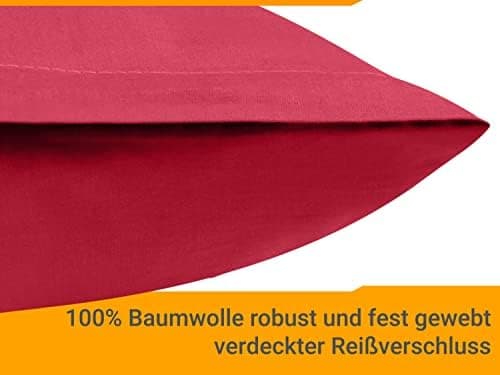 Doppelpack Baumwoll-Kissenbezüge 40 x 15 cm – Navyblau, schlichtes modernes Design