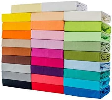 Soft Dream Spannbettlaken 90x200 cm Dunkelgrau – 100% gekämmte Baumwolle Jersey – für Kinder- & Juniorbett