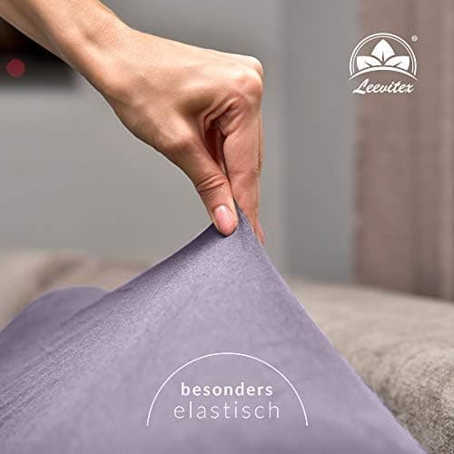 Premium Spannbettlaken – 97% Mako-Jersey-Baumwolle, 3% Elasthan | Boxspringbett-geeignet 90×200–100×220 cm