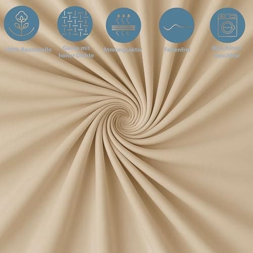 Spannbettlaken 120x200 cm – Jersey 100% Baumwolle – für Matratzen bis 25 cm Höhe