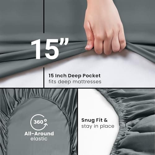 Utopia Bedding 2er-Set Spannbettlaken 140 x 200 cm – OEKO-TEX MADE IN GREEN zertifiziert – 35 cm Tiefe Tasche
