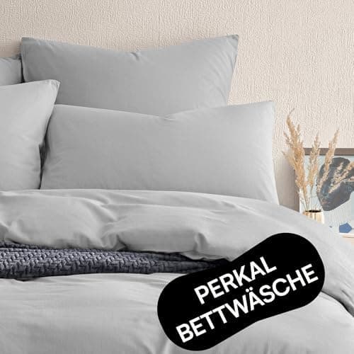 Perkal Kissenbezug Set 40x80 cm (2er) – 100% Bio-Baumwolle