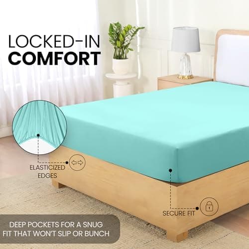 Utopia Bedding Spannbettlaken 180×200 cm – Grau, gebürstete Polyester‑Mikrofaser, OEKO‑TEX zertifiziert