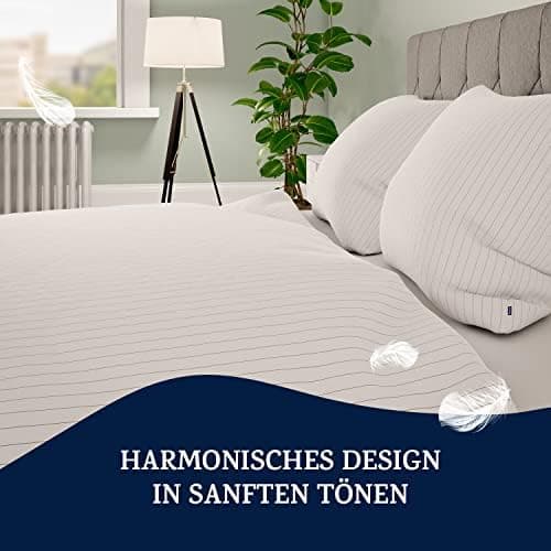 sleepwise Bettwäsche 135x200 Mikrofaser – ÖKO‑TEX zertifiziert, bügelfrei & knitterfrei, 2‑tlg. (inkl. 80x80 cm Kissenbe