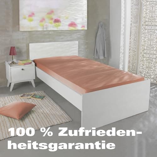BaSaTex Bio-Jersey Spannbettlaken 120x200 cm – 100% Bio-Baumwolle, GOTS-zertifiziert – Taupe