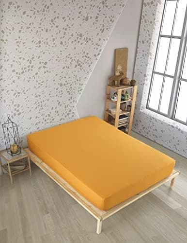 Vency Spannbettlaken 90x200 cm – 100% Baumwolle, für Matratzen bis 35 cm