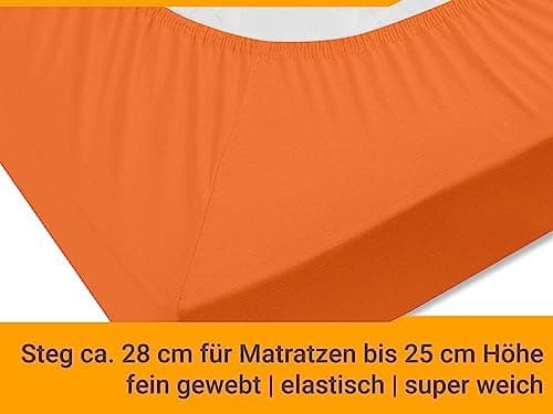 Jersey-Spannbetttuch – 100% Baumwolle, 180–200 x 200 cm