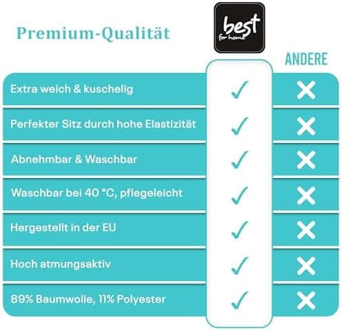Elastisches Jersey-Spannbettlaken 90x180 cm – 100% Baumwolle, kuschelig warm