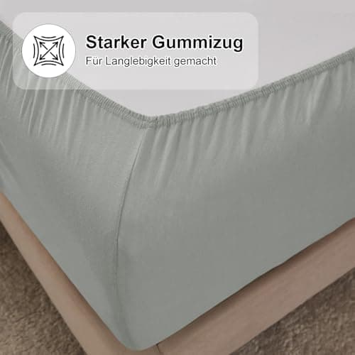 CELESTA Spannbettlaken 140 x 200 cm – 100% Baumwolle (OEKO‑TEX STANDARD 100) – für Matratzen bis 30 cm