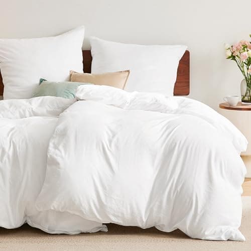 BEDSURE Bettwäsche 135x200 4‑teilig – Weiches Baumwoll‑Feeling Bettwäsche‑Set 135 x 200 cm, inkl. 2 Kissenbezüge 80x80,