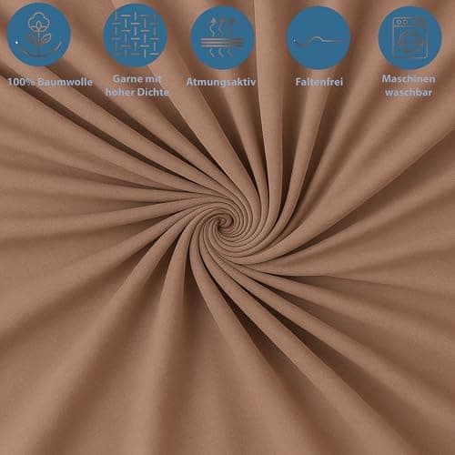 Spannbettlaken 120x200 cm – Jersey 100% Baumwolle – für Matratzen bis 25 cm Höhe