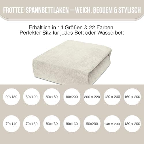 Elastisches Jersey-Spannbettlaken 90x180 cm – 100% Baumwolle, kuschelig warm