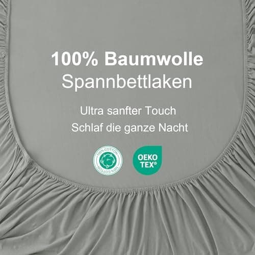 CELESTA Spannbettlaken 140 x 200 cm – 100% Baumwolle (OEKO‑TEX STANDARD 100) – für Matratzen bis 30 cm