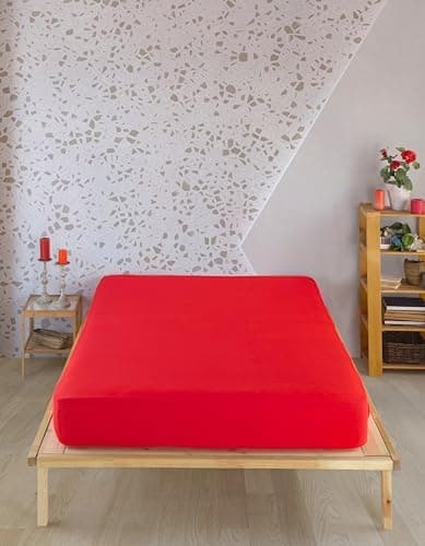 Vency Spannbettlaken 90x200 cm – 100% Baumwolle, für Matratzen bis 35 cm