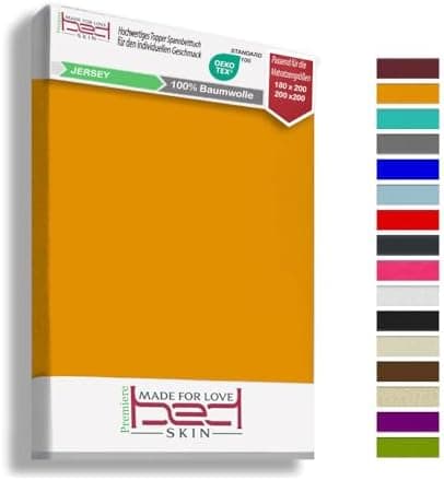 120x200 cm Jersey-Spannbettlaken – 100% Baumwolle, Weiß