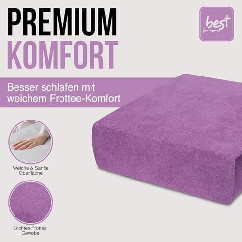 Elastisches Jersey-Spannbettlaken 90x180 cm – 100% Baumwolle, kuschelig warm